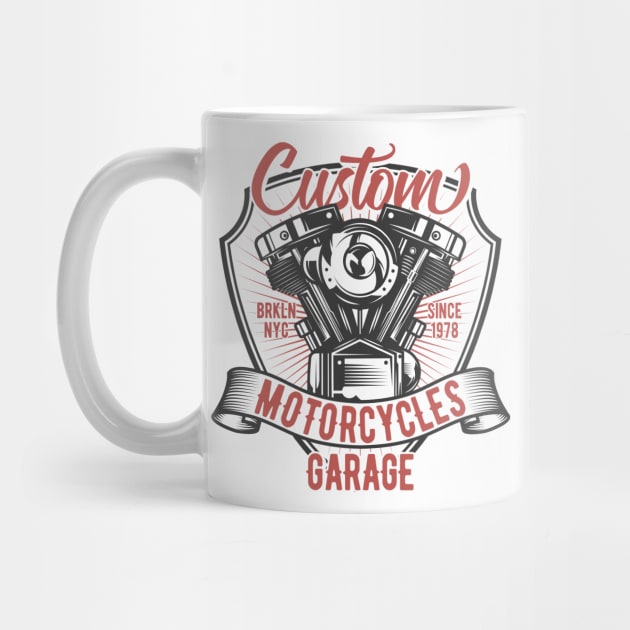 Custom Motorcycles Garage by Verboten